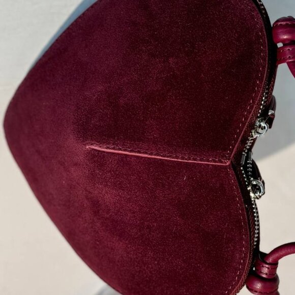 Mini Leather and Suede Handbag “Heart Chic” - Picture 6 of 13
